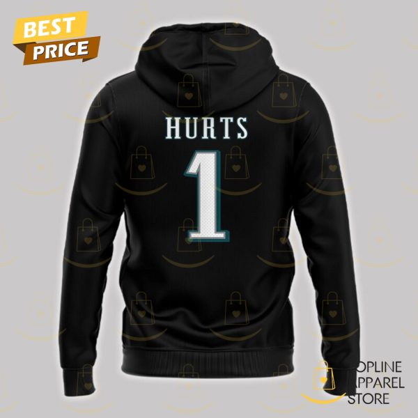 Jaylen Hurts Philadelphia Eagles Design Hoodie – Black