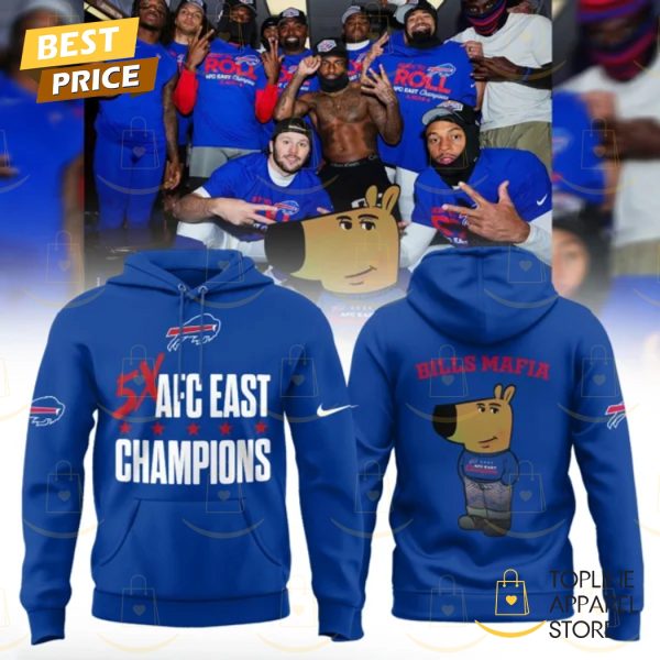 Buffalo Bills 2024 AFC East Division Champions Chill Guy Hoodie