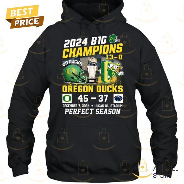 2024 Big 10 Champion Oregon Ducks Perfect Season Unisex T-Shirt