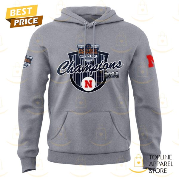 Nebraska Cornhuskers Football Champions Bad Boy Mowers Pinstripe Bowl Hoodie