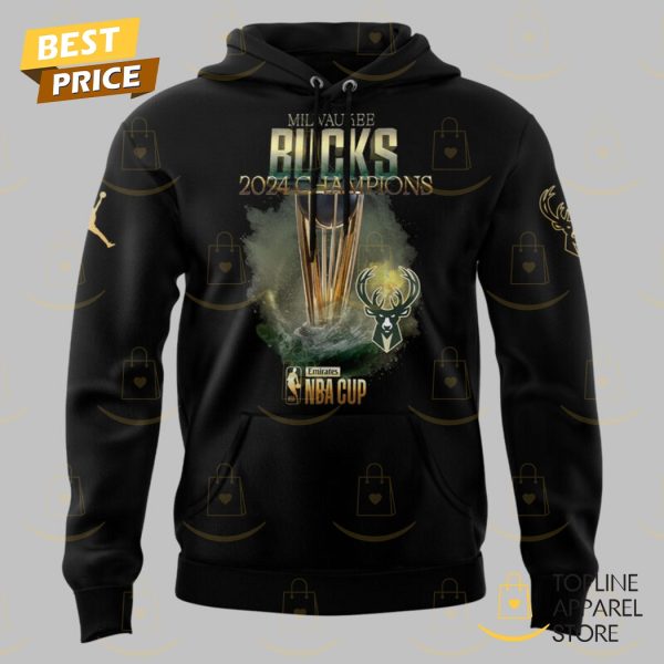 Milwaukee Bucks 2024 Champions NBA Cup Hoodie