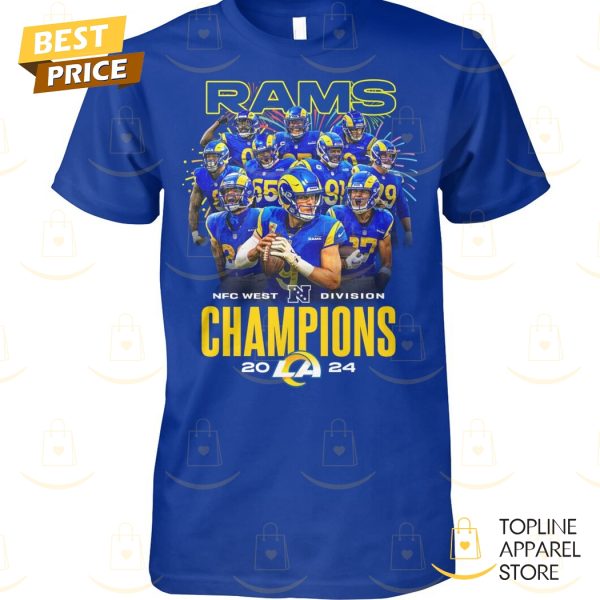 Los Angeles Rams NFC Weat Division Champions 2024 Unisex T-Shirt