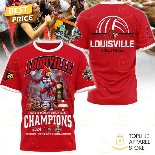 Louisville Volleyball Champions 2024 3D T-Shirt