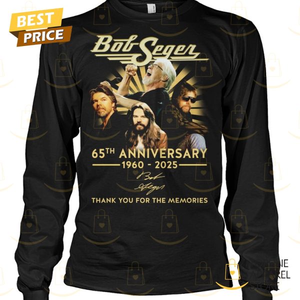 Bob Seger 65th Anniversary 1960-2025 Signature Thank You For The Memories Unisex T-Shirt