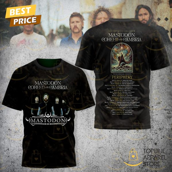 Mastodon Coheed And Cambria The Infinite Arc Tour 3D T-Shirt