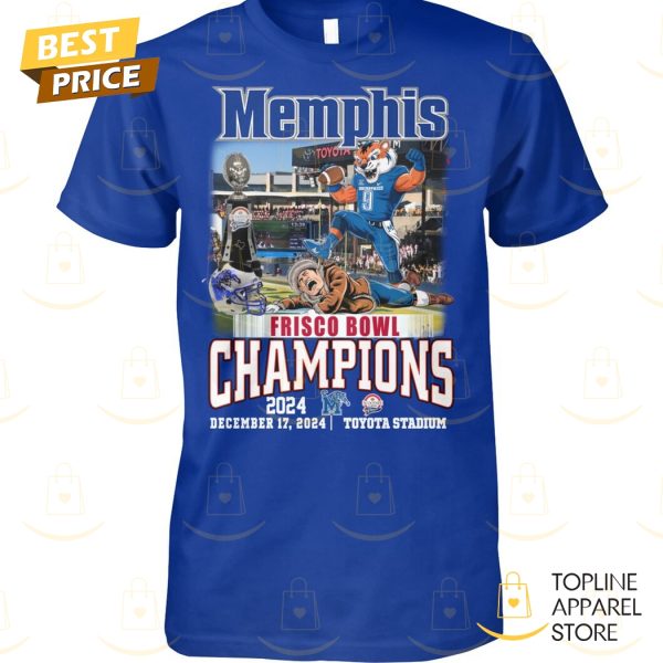 2024 Scooter Coffee Frisco Bowl Champions Memphis Tigers Unisex T-Shirt