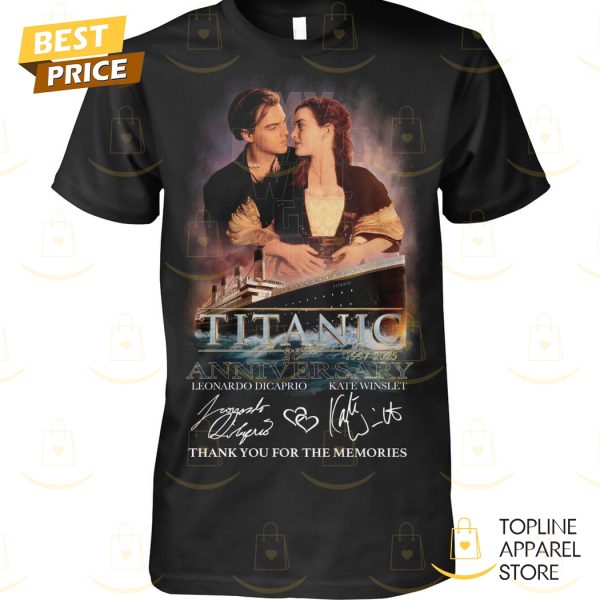 Titanic 28th Anniversary 1997-2025 Signature Thank You For The Memories Unisex T-Shirt