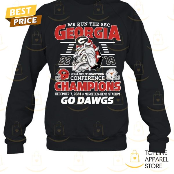 Georgia Bulldogs Run The SEC Champions Go Dawgs Unisex T-Shirt