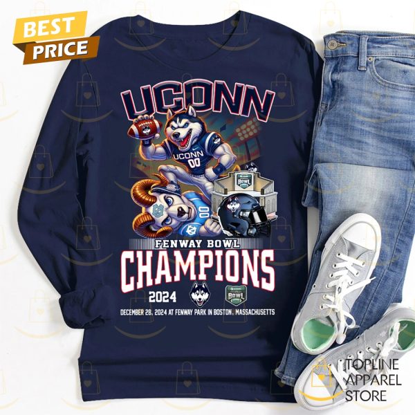 UConn Huskies Fenway Bowl Champions Unisex T-Shirt