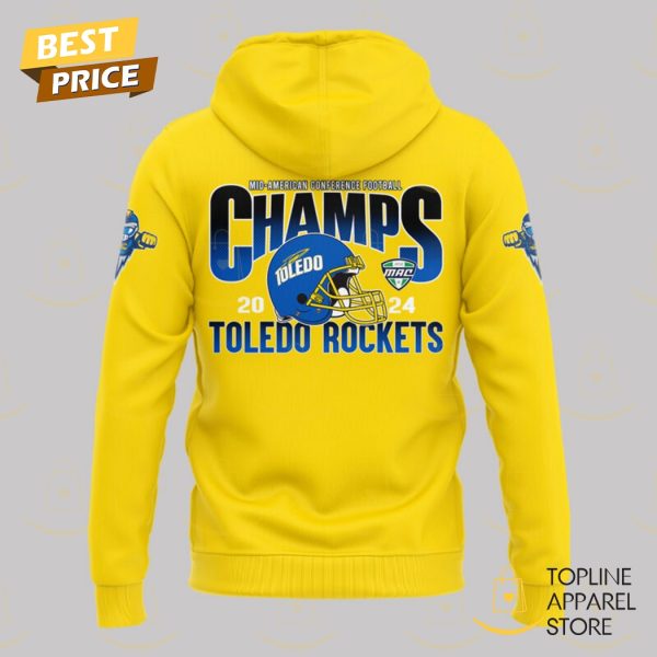 2024 Gameabove Sports Bowl Champions Toledo Rockets Football Hoodie – Gold