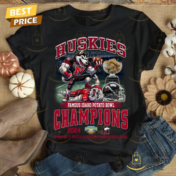 Northern Illinois Huskies Famous Idaho Potato Bowl Champions 2024 Unisex T-Shirt