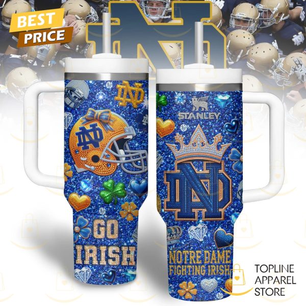 Notre Dame Fighting Irish – Go Irish Tumbler With Handle And Straw