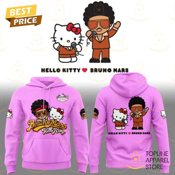 Bruno Mars x Hello Kitty Design Hoodie – Pink