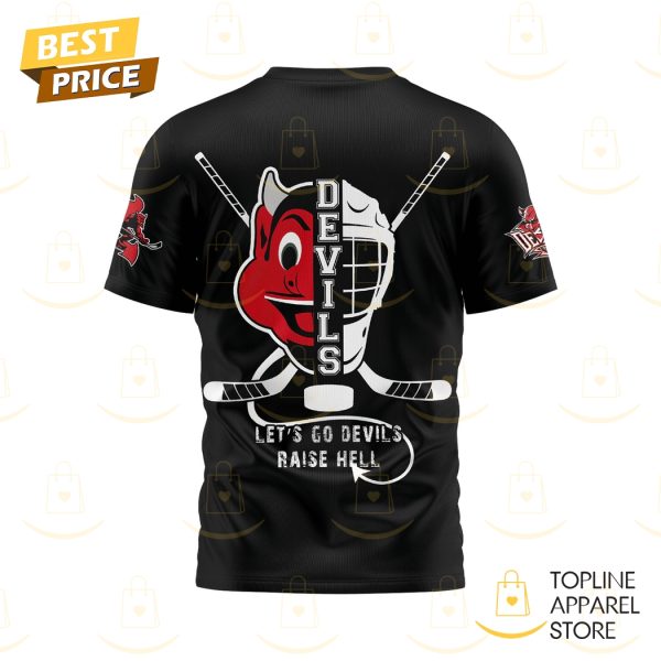 New Jersey Devils Let Go Devils Raise Hell 3D T-Shirt