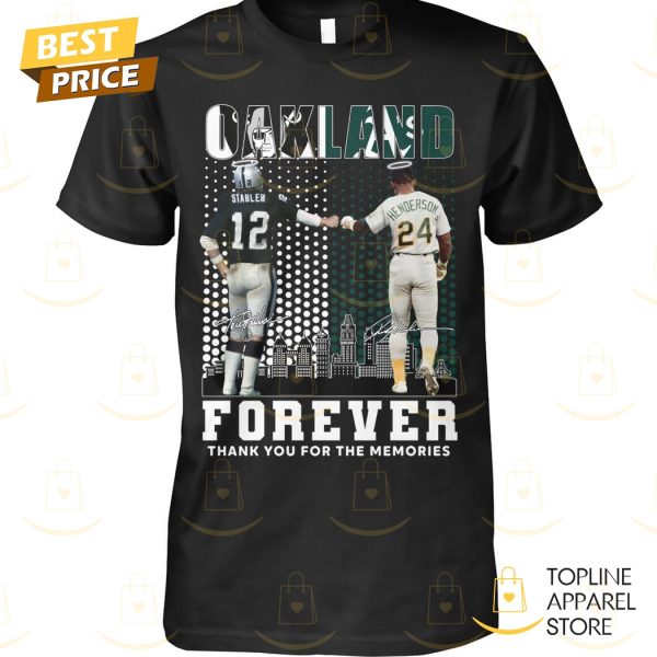 Oakland Athletics x Las Vegas Raiders Signature Thank You For The Memories Unisex T-Shirt