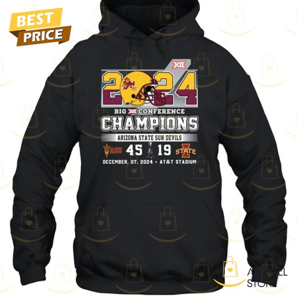 2024 Big XII Conference Champions Arizona State Sun Devils Unisex T-Shirt