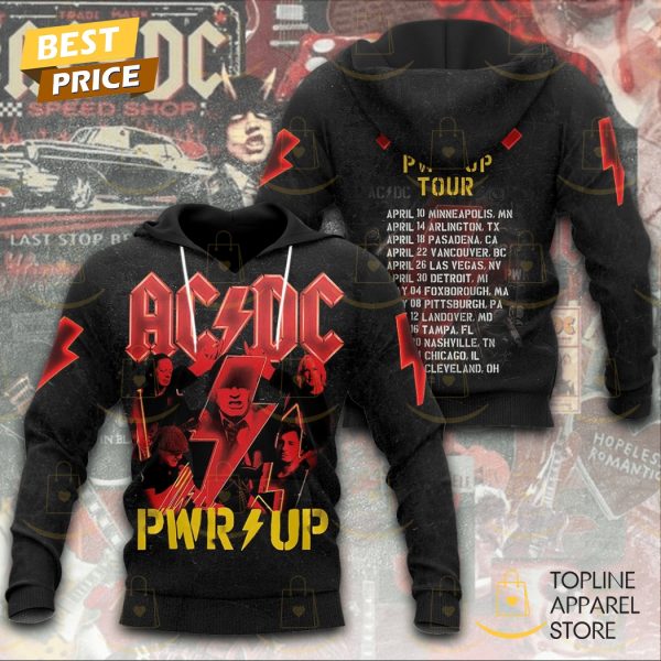 AC DC Pwr Up Tour 2025 Design Hoodie