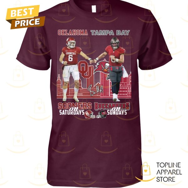 Oklahoma Sooners x Tampa Bay Buccaneers Signature Unisex T-Shirt