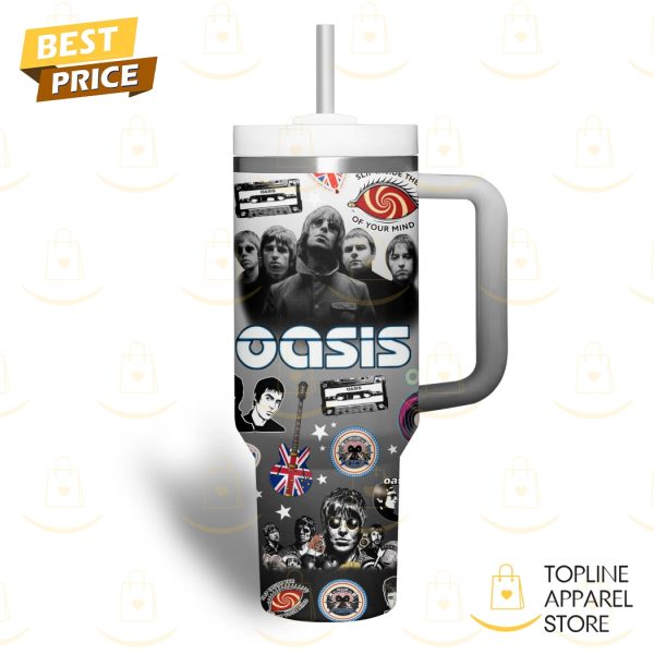 Oasis – Slip Inside The Eye Of Your Mind Tumbler With Handle And Straw