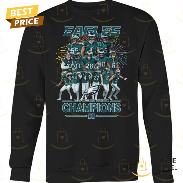 NFC East Division Champions Philadelphia Eagles 2024 Unisex T-Shirt