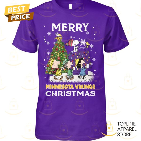 Merry Christmas Minnesota Vikings – Snoopy Unisex T-Shirt