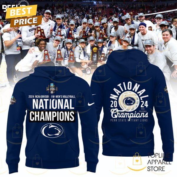 Penn State Nittany Lions 2024 Women Volleyball National Champions Hoodie – Blue