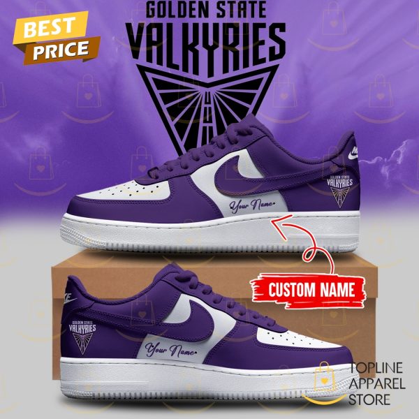 Personalized Love Golden State Purple Air Force 1