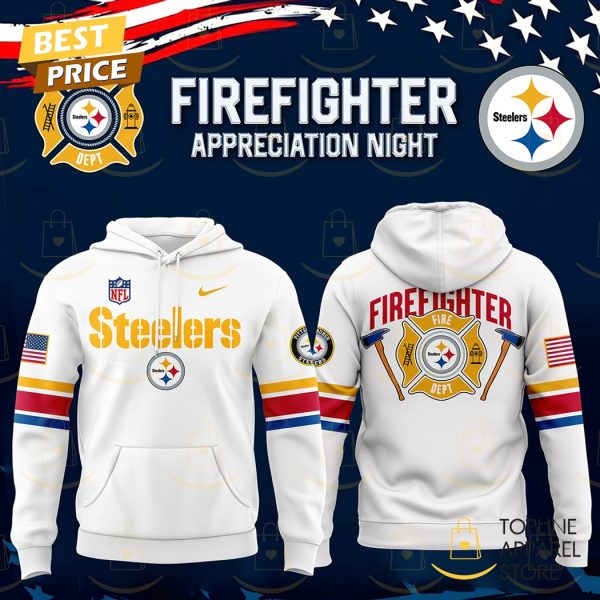 Pittsburgh Steelers x 2024 Firefighter Appreciation Night Hoodie