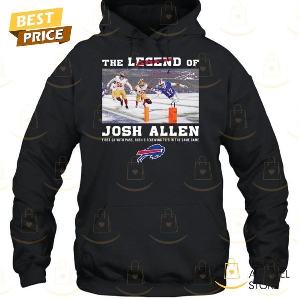 The Legend Of Josh Allen Buffalo Bills Signature Unisex T-Shirt