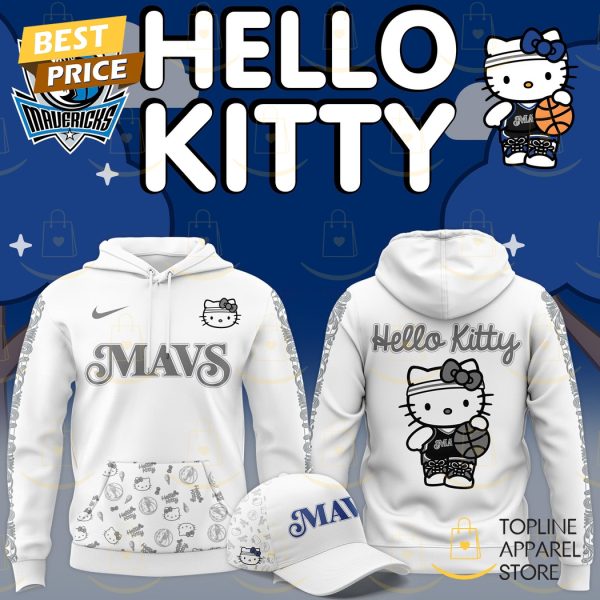 Dallas Mavericks x Hello Kitty Hoodie – Grey x White