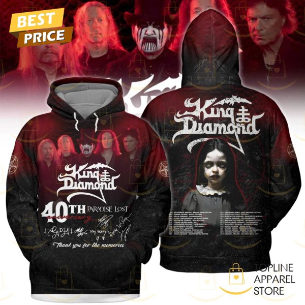 King Diamond 40th Anniversary Signature Thank You For The Memories Hoodie