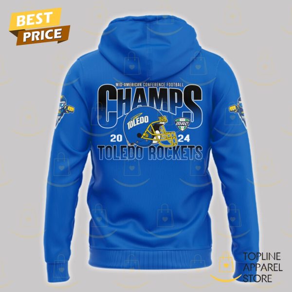 2024 Gameabove Sports Bowl Champions Toledo Rockets Football Hoodie – Blue