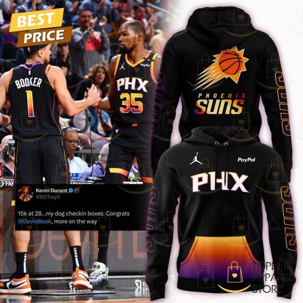 Phoenix Suns Basketball Logo Design Hoodie – Black