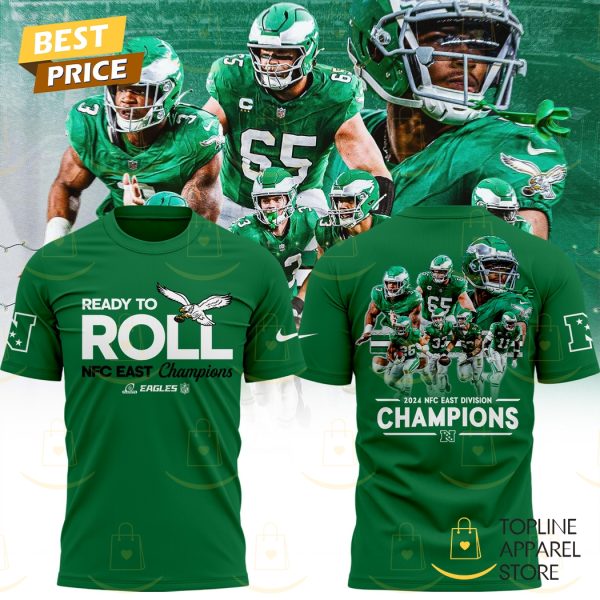 Ready To Roll NFC East Division Champions Philadelphia Eagles 3D T-Shirt