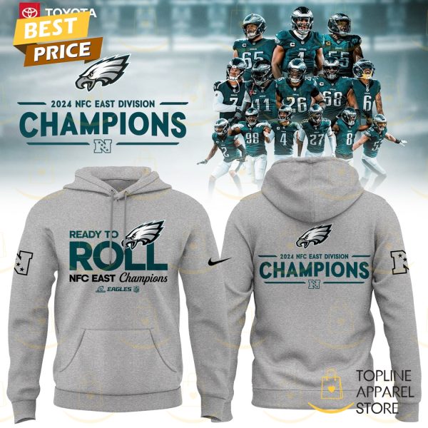 Ready To Roll NFC East Division Champions Philadelphia Eagles Hoodie – Grey