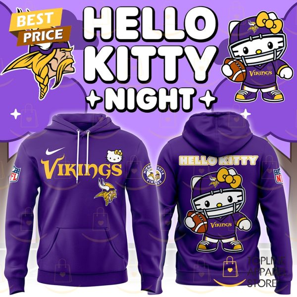 Minnesota Vikings x Hello Kitty Night Hoodie