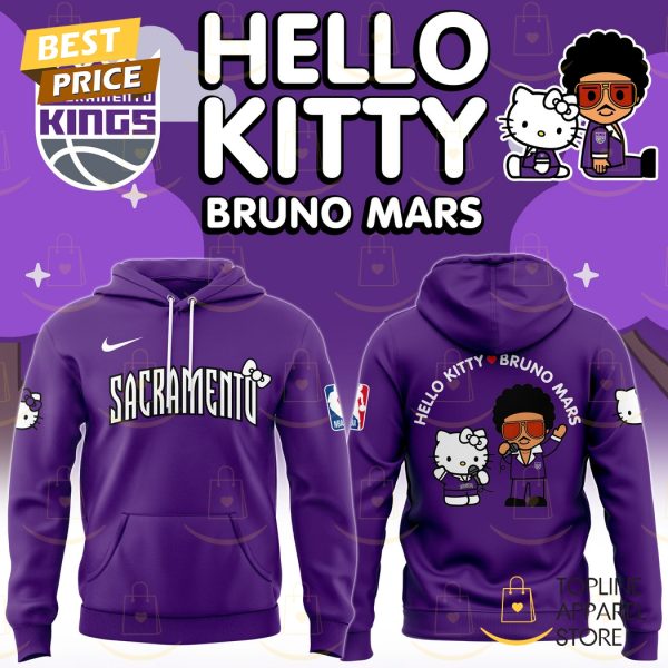 Sacramento Kings – Bruno Mars And Hello Kitty Collab Hoodie