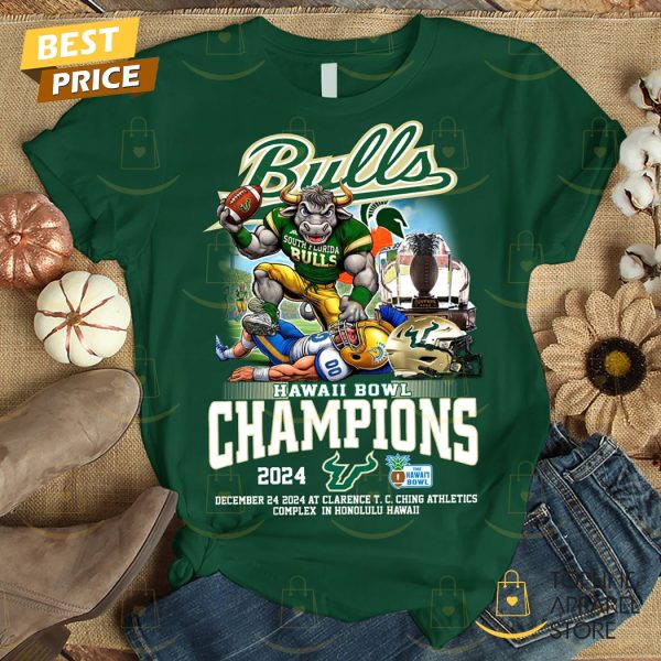 South Florida Bulls Hawaii Bowl Champions 2024 Unisex T-Shirt