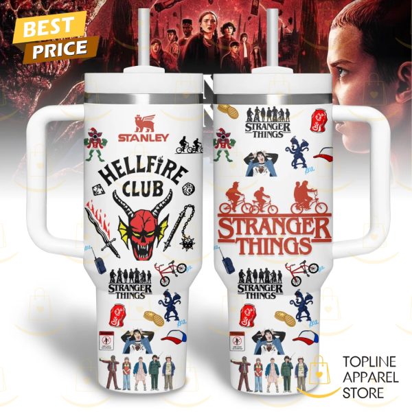 Stranger Things Hellfire Club Tumbler With Handle And Straw