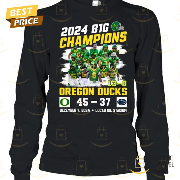 2024 Big 10 Champion Oregon Ducks Unisex T-Shirt