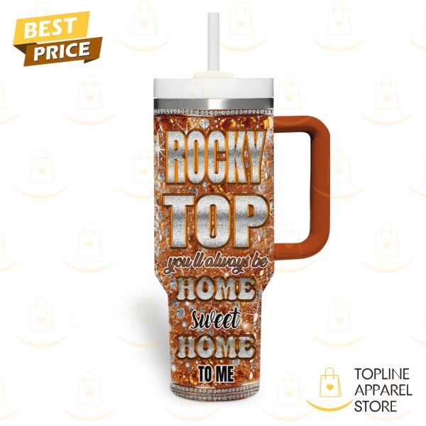 Tennessee Volunteers Go Vols Rocky Top Tumbler With Handle And Straw