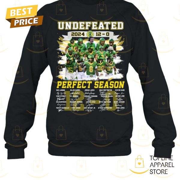 Undeffeated 2024 Perfect Season Oregon Ducks Signature Unisex T-Shirt