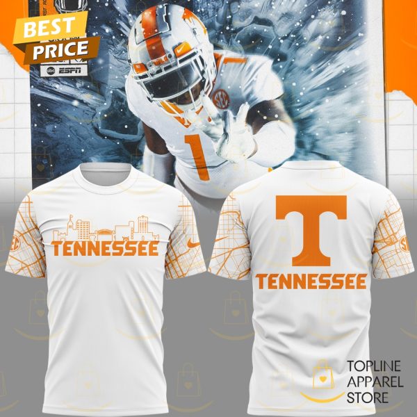 Tennessee Volunteers Football White 3D T-Shirt