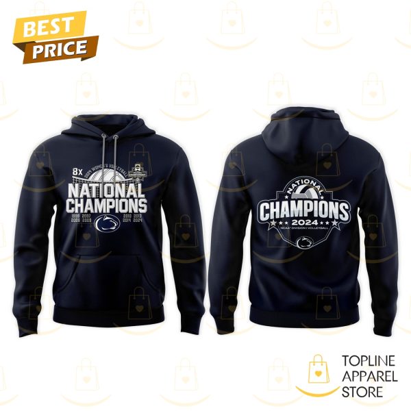 8x National Penn State Nittany Lions Women Volleyball Champions 2024 Hoodie