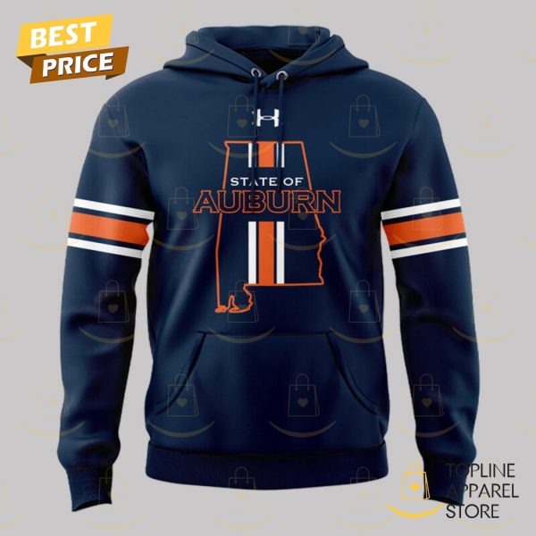 State Of Auburn Tigers Football Design Hoodie