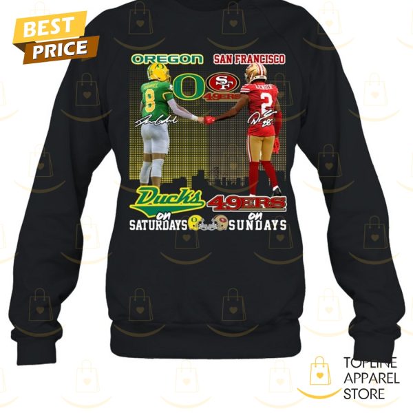 Oregon Ducks x San Francisco 49ers Signature Unisex T-Shirt