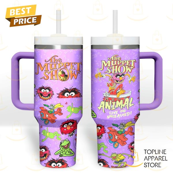 The Muppets Show – Animal Live And Unleashed Tumbler With Handle And Straw