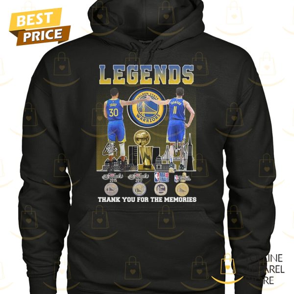 Golden State Warriors Stephen Curry x Klay Thompson Legends Signature Thank You For The Memories Unisex T-Shirt