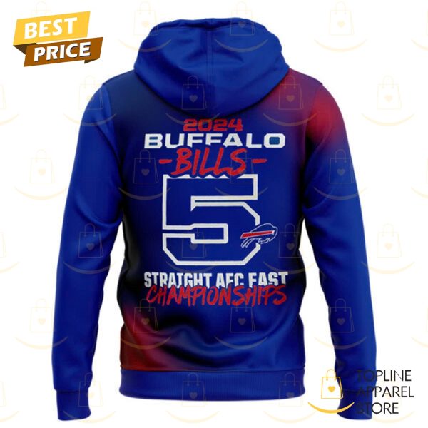 5x Consecutive AFC East 2020-2024 Champions Buffalo Bills Hoodie