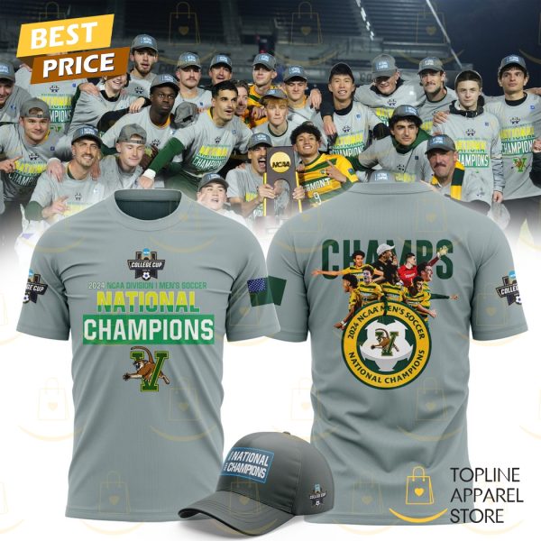 Vermont Catamounts 2024 NCAA Men Soccer Champions 3D T-Shirt